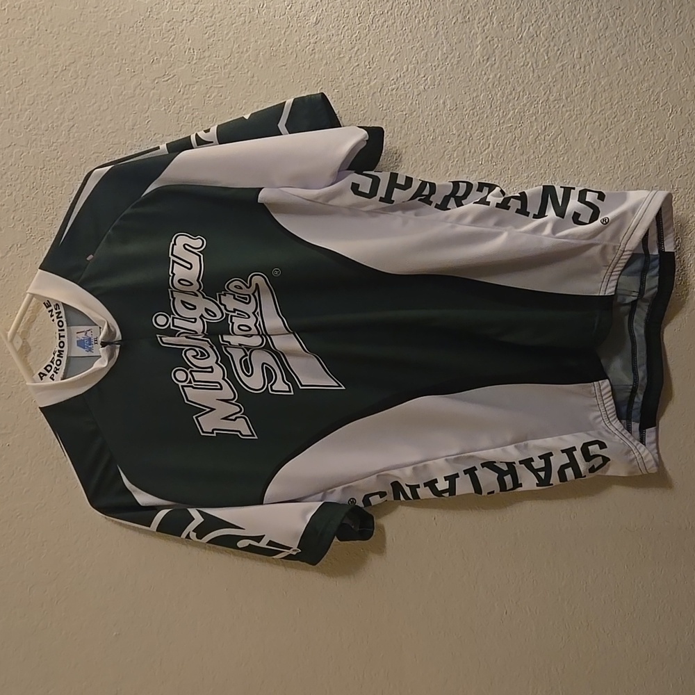 NCAA Michigan State Spartans Cycling Jersey - Green/White - XXL